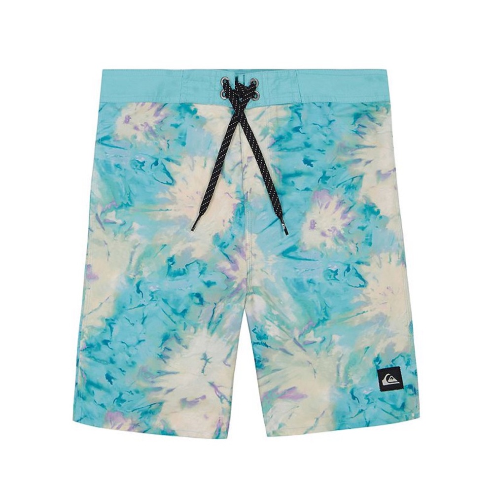 NWT Quicksilver Boy’s Tie-Dye Angel Blue Swim Shorts (10)